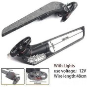 Resim Ducatı Panıgale V2/v4/899/959/1199 Uyumlu Cnc Alüminyum Ayar Arka Görünüm Logolu Spor Motosiklet Yan Aksesuarı 