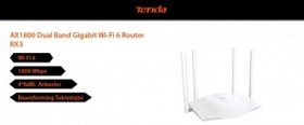 Resim Tenda RX3 AX1800 1800 Mbps Çift Band WIFI 6 Router 