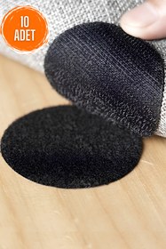 Resim MAROKEN Halı Kilim Kaydırmaz 10 Adet Koltuk Örtüsü Sabitleyici Kaydırmaz Cırt Yıkanabilir Yapışkanlı Ped 