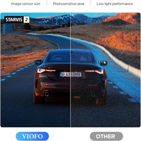 Resim Viofo A329S 2 Kameralı Ön+Arka 4K 60FPS+2K Wi-Fi 6 HDR STARVIS 2 Sensör GPS'li SSD Destekli Araç Kamerası 