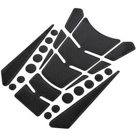 Resim Siyah 3d Gaz Yakıt Koruyucu Motosiklet Tank Pad Çıkartma Honda Yamaha Suzuki İçin 