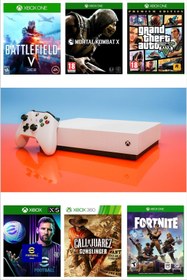 Resim Microsoft XBOX One S All Digital 1 TB - Teşhir Cihazı 6 Ay Garantili - GTA 5 Dahil 10 Dijital Oyun Hediyeli 