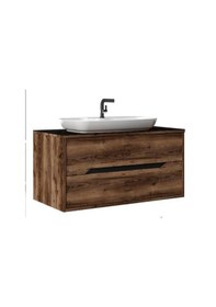Resim Orka Galia Ella Banyo Dolabı Alt Modül & Lavabo 100 Cm Çok Renkli 