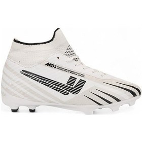 Resim Euro Cup Super Mercury Bilekli Çoraplı Krampon Futbol Ayakkabısı Euro-019-k Beyaz Siyah Beyaz - Siyah 