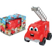 Resim Dede Büyük İtfaiye Kamyonu Erkek Çocuklar İçin Eğlenceli Oyun Aracı 725x470x615 mm 