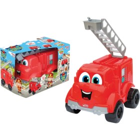 Resim Dede Büyük İtfaiye Kamyonu Erkek Çocuklar İçin Eğlenceli Oyun Aracı 725x470x615 mm 