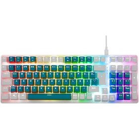 Resim Acer Emachines, Eak100, Yeşil/beyaz, Usb Kablolu, Rgb Backlight, Red Switch, Mekanik, Türkçe Q, 100 