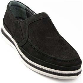 Resim Babalı 5006 Restfull Siyah Nubuk Deri Marin Günlük Erkek Ayakkabı Siyah 