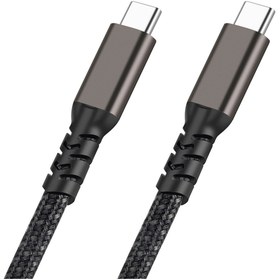 Resim NOVATECH Siyah 2.Jenerasyon Type-C to Type-C USB3.2 PD Data Kablosu 100W 20Gbps 4K@60Hz 0.5 Metre-NVTH 