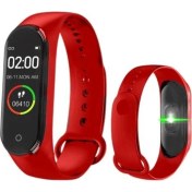 Resim Pazariz M4 Band Akıllı Saat Özellikli Akıllı Bileklik M4BAND Kırmızı 
