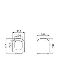 Resim 74-003-009 VitrA Retro Klozet Kapağı, Yavaş Kapanır 