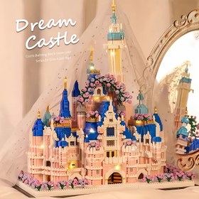 Resim 2600 adet Kule Yapı Blokları Oyuncak, Mini Tuğlalar, 2.5mm Mini Yapı Blokları, Karışık Renkler, ABS Malzeme, Saray Kule İnşaat Seti ile Noel/Şükran Hediyesi 
