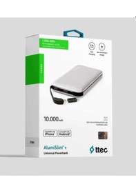 Resim Ttec Powerbank Alumislim 10.000 Mah Taşınabilir Şarj Aleti Gri 