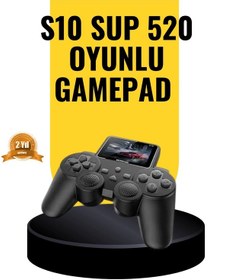 Resim Znv Zenvia Mey İthalat 2025 A Kalite S10 Gamepad 520 Oyunlu Tv Bağlantılı Retro Atari Konsolu Znv2025 Cmn 