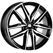 Resim CMS-1130-02 7.5x19"-5x112 ET50 57.1 Diamond Black Gloss Jant (4 Adet) 