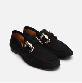 Resim Hotiç Hakiki Deri Siyah Kadın Tokalı Loafer 01ayh303970a100 Siyah-black Siyah 