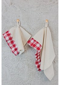 Resim Kurulama Bezi Fırfırlı Retro 2 Li Kırmızı 