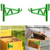 Resim 2/4 parça Plastik Arı Kovan Çerçevesi Tutucu, Çerçeveler için Dayak, Yeşil, Elektriksiz, Pilsiz, Bal Hasadı ve Kontrolü için, Arı Kovan Standı, Arı Kovan Çerçevesi Destek Kolu, Farklı Kovan Boyutları için, Arıcılık Malzemeleri 