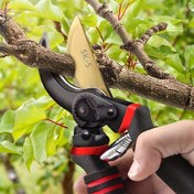 Resim 21.59cm Profesyonel Titanyum Bypass Budama Makası (T13) - Süper Keskin Premium Bahçe Makası, Bahçe Budama Makası, Bahçe Çit Makası El Tipi Budama Makası - Bahçe Makası Ağır Hizmet Aracı 
