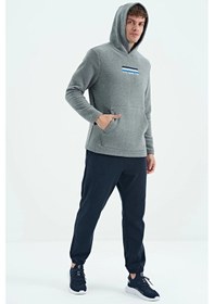 Resim Tommy Life Erkek Kapşonlu Sweat Antrasit Art-88301 Antrasit 