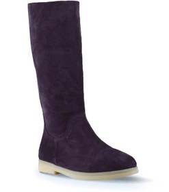 Resim Bueno Shoes Mor Süet Kadın Düz Çizme 01wt3306 