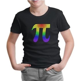 Resim Matematik - Pi 2 Siyah Çocuk Tshirt 