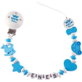Resim Isimli Emzik Zinciri - Emzik Askısı - Bebek Bez025 Çok Renkli 