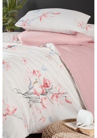 Resim Mystory Home Lastikli Çarşaflı Tek Kişilik Nevresim Takımı Papavera 