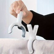 Resim 6 Adet Sağlam Plastik Havlu Klipsi - Canlı Çizgili Tasarım, Hızlı Kuruma Özellikli ve Dayanıklı - Havuz, Plaj, Ev Kullanımı İçin Dekoratif Havlu & Elbise Mandalları 