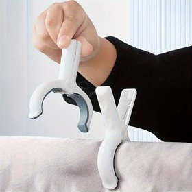 Resim 6 Adet Sağlam Plastik Havlu Klipsi - Canlı Çizgili Tasarım, Hızlı Kuruma Özellikli ve Dayanıklı - Havuz, Plaj, Ev Kullanımı İçin Dekoratif Havlu & Elbise Mandalları 