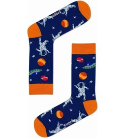 Resim Carnaval Socks Mars Astranot Uzay Gemisi Turuncu Desenli Renkli Çorap Renkli Çok Renkli 
