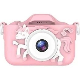 Resim 1080 P Çocuk Kamera, Doğum Günü Festivali Hediye Için Unicorn Toddler Kamera, Dijital (Pembe 