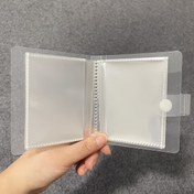 Resim 60 Bölmeli Şeffaf Plastik Fotoğraf Albümü Çıtçıtlı - Tırnak Sanatı Stickerları, Kartlar, Kartpostallar için Su Geçirmez Dayanıklı Depolama Kitabı - Taşınabilir Scrapbook Düzenleyici, Seyahat Aksesuarı, Şık Tasarım, Güvenli Kapatma 