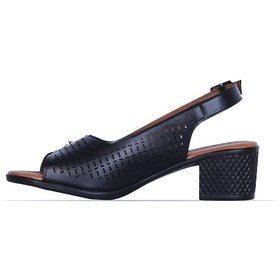 Resim Moda Ayakkabı 549 Kadın 5cm Topuklu Sandalet Ayakkabı Siyah 