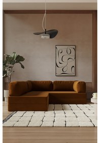 Resim Modalife Legoom Köşe Açılır Yatak Olabilen, Aktivite Koltuğu-kiremit 