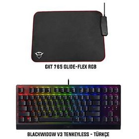 Resim Razer BlackWidow V3 Tenkeyless - Türkçe + Trust GXT 765 Glide-Flex RGB Bundle 