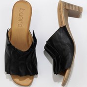 Resim Bueno Shoes Siyah Deri Kadın Topuklu Terlik 01wn4001 