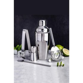 Resim Kokteyl Hazırlama Seti Paslanmaz Çelik Shaker 5 Parça RA028 