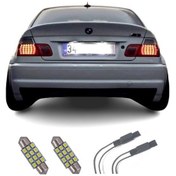 Resim Megamarket06 Bmw E46 Beyaz Led Plaka Aydınlatma Ampul Seti 