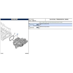 Resim Komple Termostat Govdelı Peugeot P3008 Iı P84 1.6 Bluehdı Opel Combo Crossland 1.6 Hdı Dv6fc Dv6fd Dv6fe B16dt 
