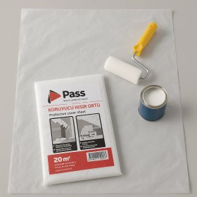 Resim Pass Zemin Boya Koruma Hışır Örtüsü Beyaz 32 M² 4 8 M 