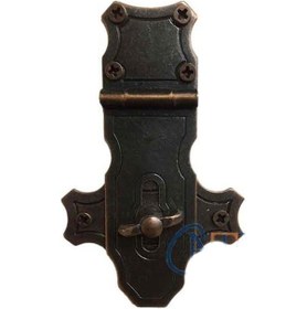 Resim Dekoratif Anahtarlı Sandık Askısı - 40x65mm, Oksit, 1 Adet 