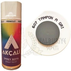 Resim Akçalı Akrilik Sprey Boya Tampon Açık Gri 400 Ml - Ral6002 - 607 