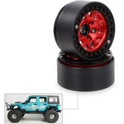 Resim Neevoyu 1/10 Rc Tırmanma Aracı İçin Çinko Alaşım 8 Delikli Metal Jantlar - Siyah, Altın, Kırmızı Seçenekler 