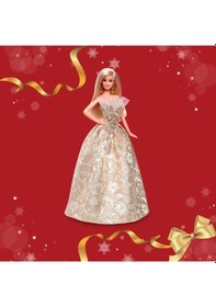 Resim Barbie 2025 Mutlu Yıllar Bebeği Sarışın 