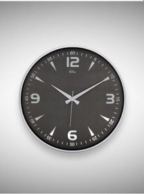 Resim Galaxy 717-g-2 Serisi Klasik Rakamlı Metal Görünümlü Sessiz Akar Modern Duvar Saati 40 Cm Gümüş - Siyah 