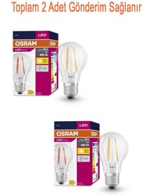 Resim Osram Ledvalue 6,5w (60w) Rustik Led Ampul Sarı 2700k - E27 Duy 