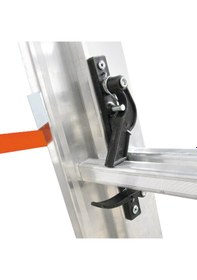 Resim 4 Metre Çift Kademeli 12 Basamaklı (6+6) Tekerlekli Alüminyum İskele Platform 