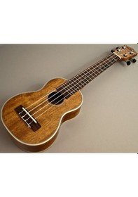 Resim Maun Ağacı El Yapımı Soprano Ukulele Gitar-Kılıf 