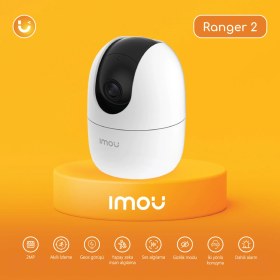 Resim IMOU Ranger 2 İç Ortam Akıllı WiFi PT Kamera/2 MP-Gece Görüşü-360° Hareket-İnsan Algılama-İki Yönlü Konuşma-SD Kart Desteği-ONVIF-Bulut(IPC-A22EP) 